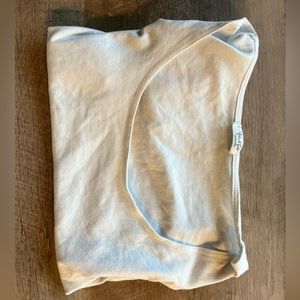 Brandy Melville white scoop neck top (john galt tag)